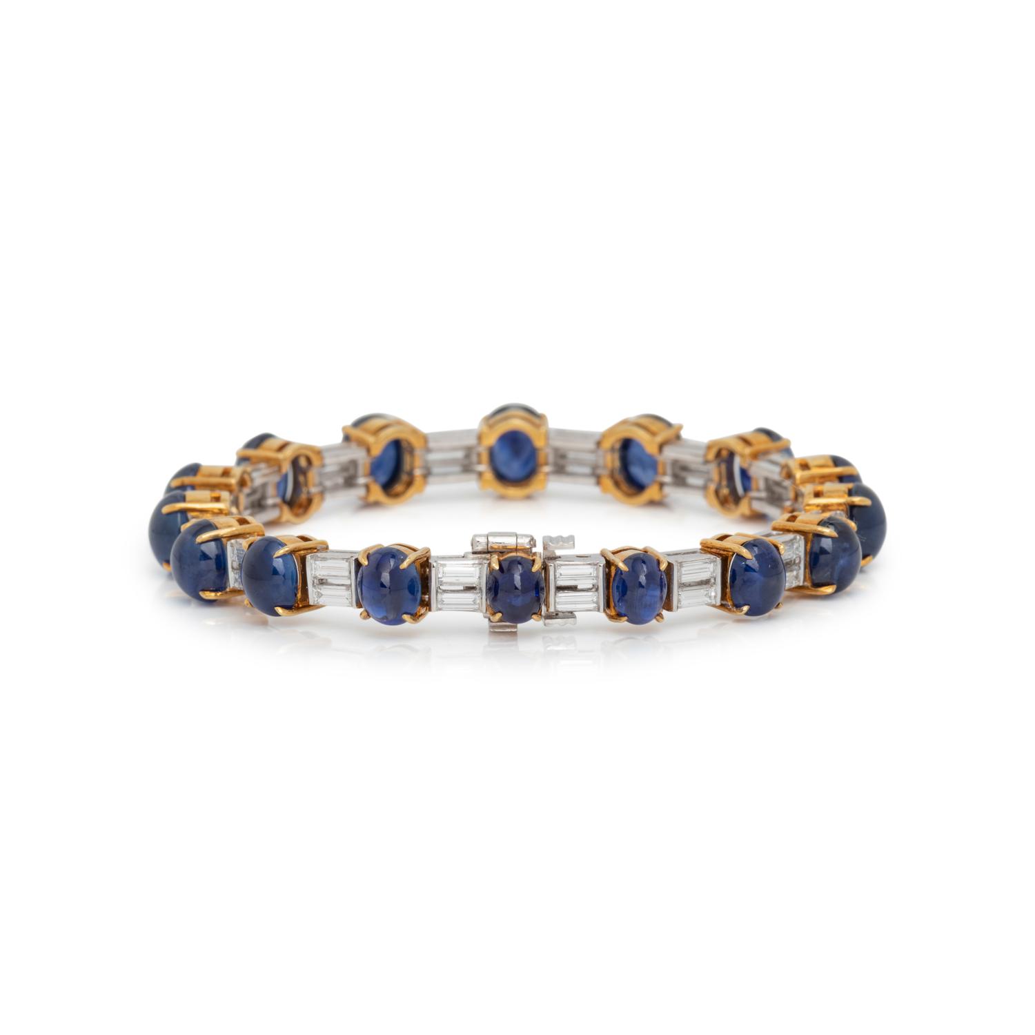 SAPPHIRE AND DIAMOND BRACELET