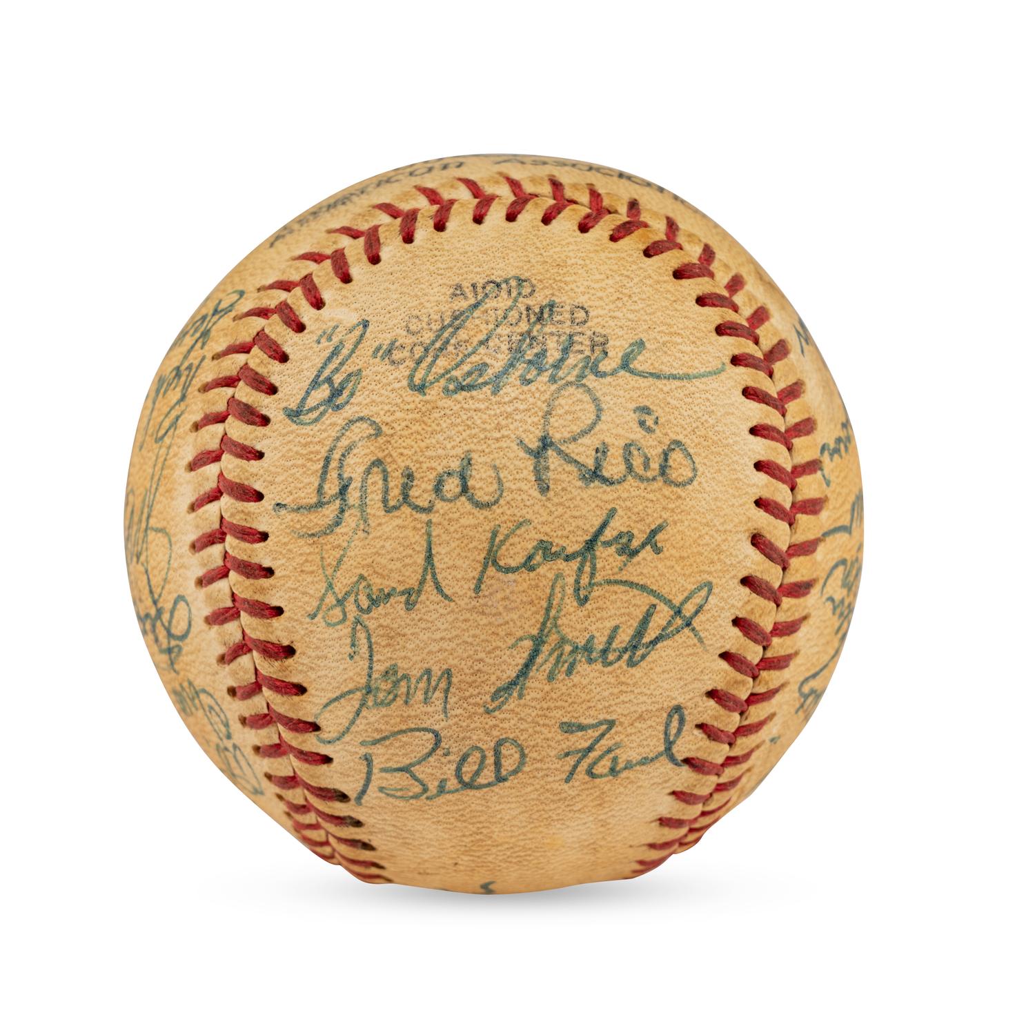 A 1960 Omaha Royals Team Signed Autograph Baseball