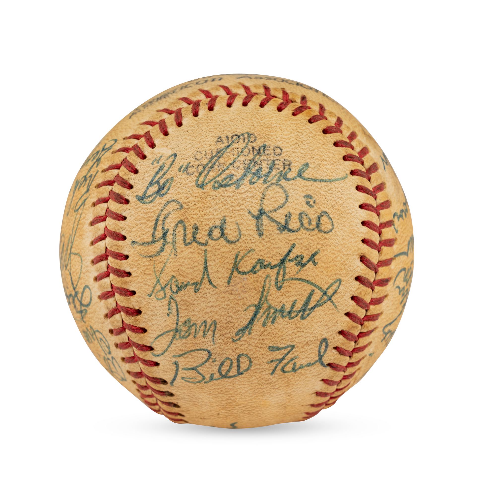 A 1960 Omaha Royals Team Signed Autograph Baseball