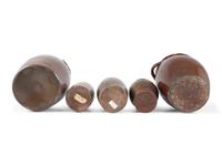Five Redware Crocks