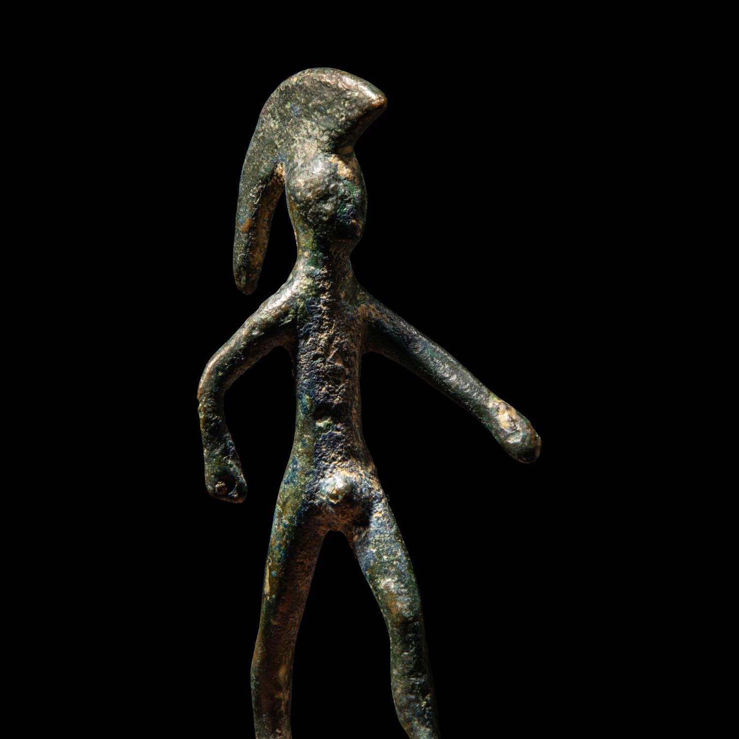 An Etruscan Bronze Figure