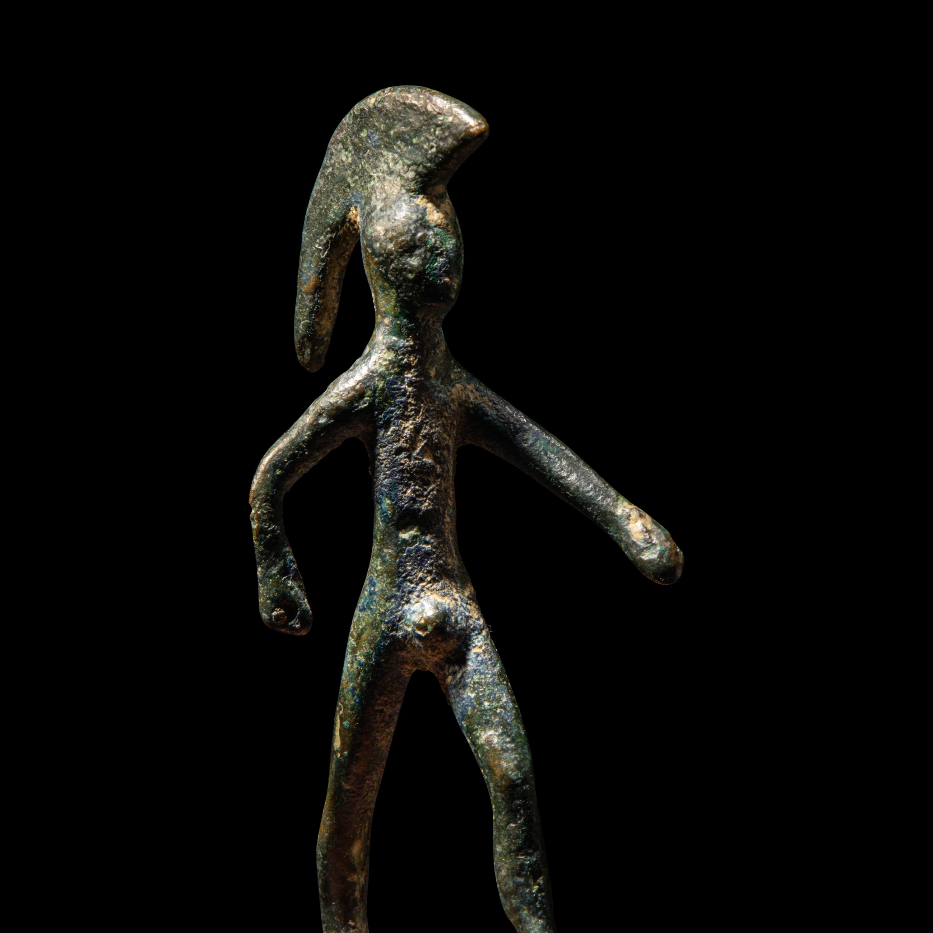 An Etruscan Bronze Figure