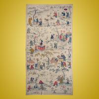 A Large Chinese Kesi Silk 'Hundred Boys' Panel, Circa 1880 — 清晚期 緙絲百子圖大挂賬