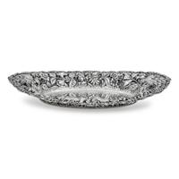 An American Silver Repousse Decorated Bread Tray
