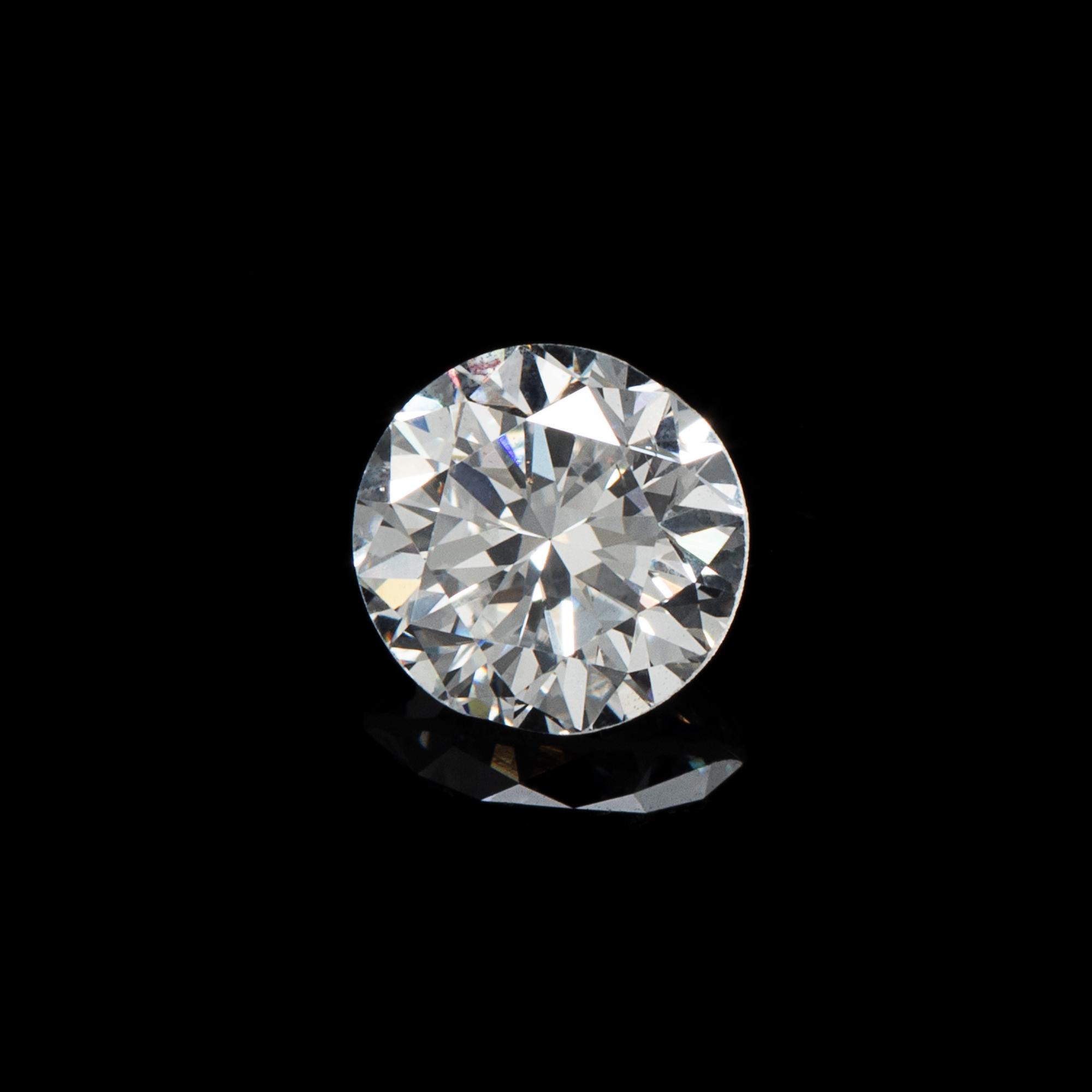 A 1.00 Carat Round Brilliant Cut Diamond,