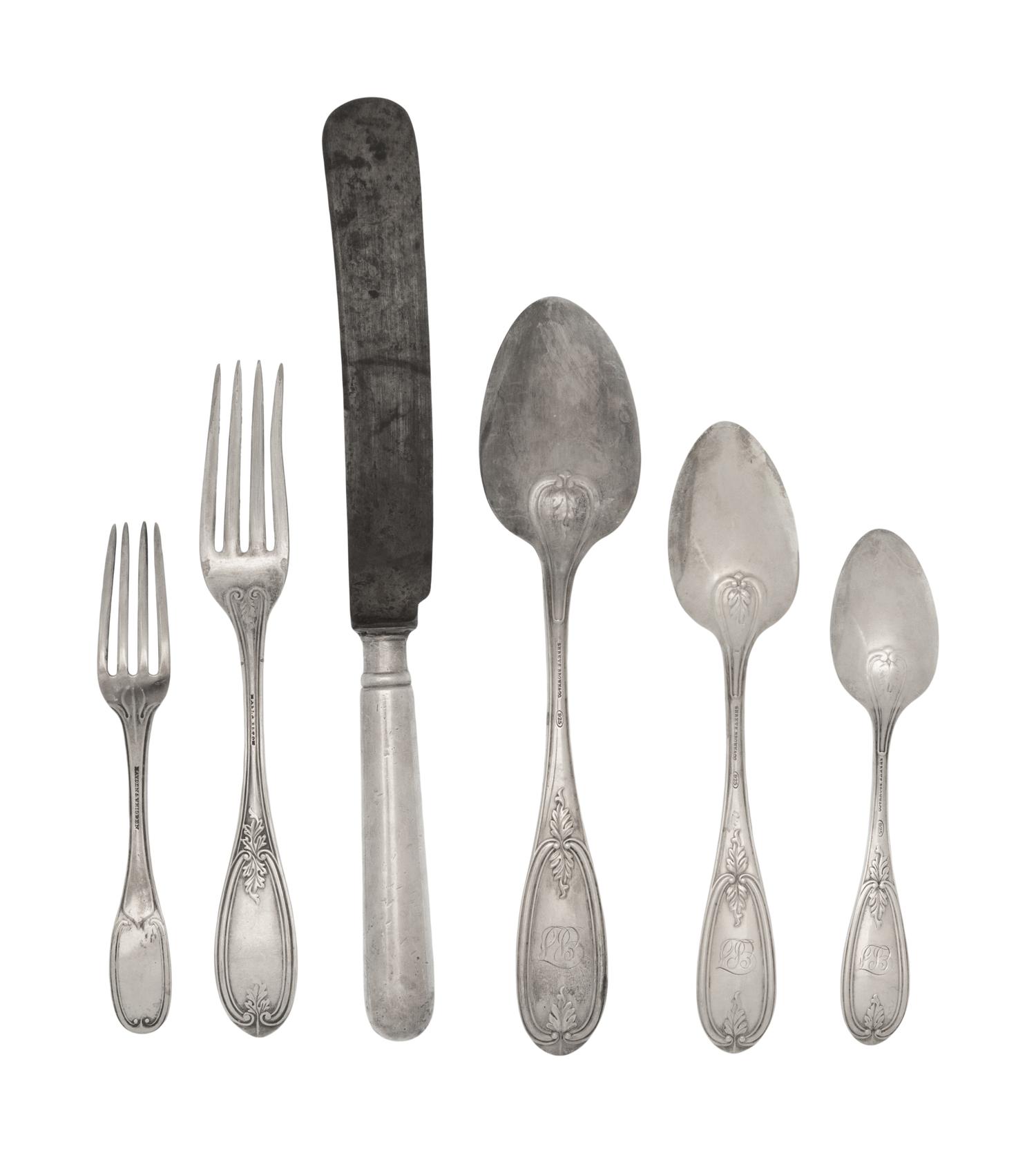 An American Silver Flatware Service