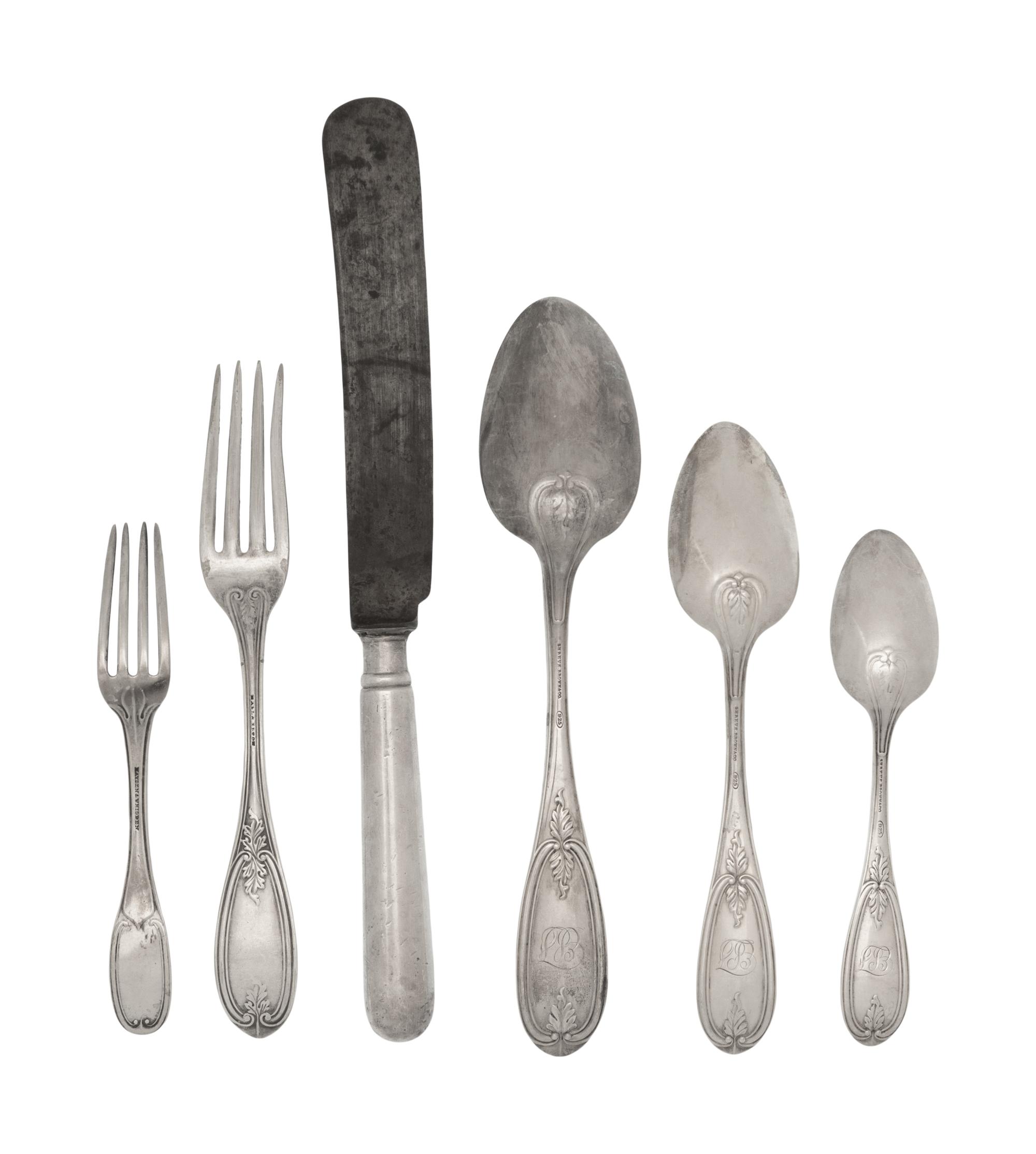 An American Silver Flatware Service