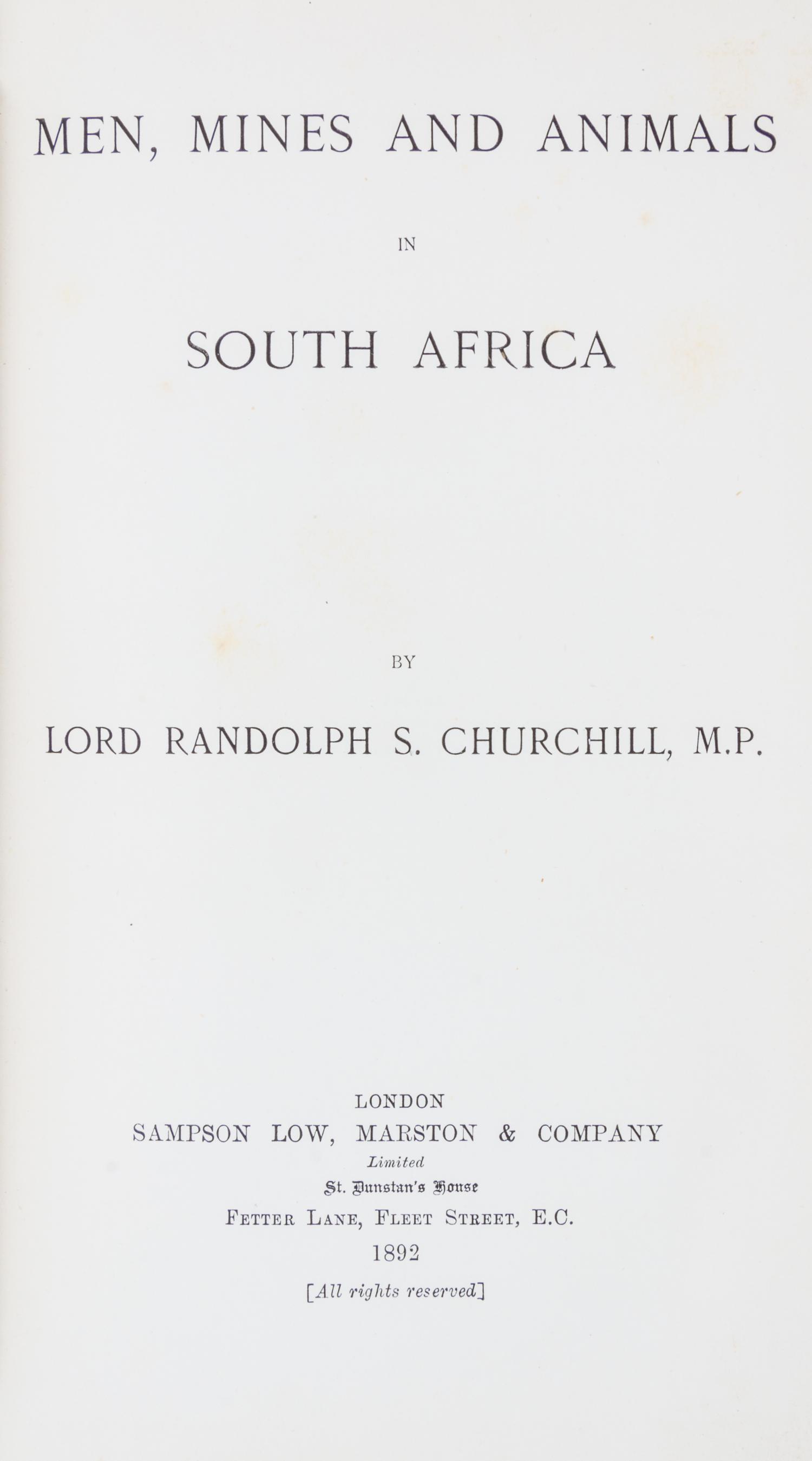 (AFRICA) A group of five books pertaining to African exploration.