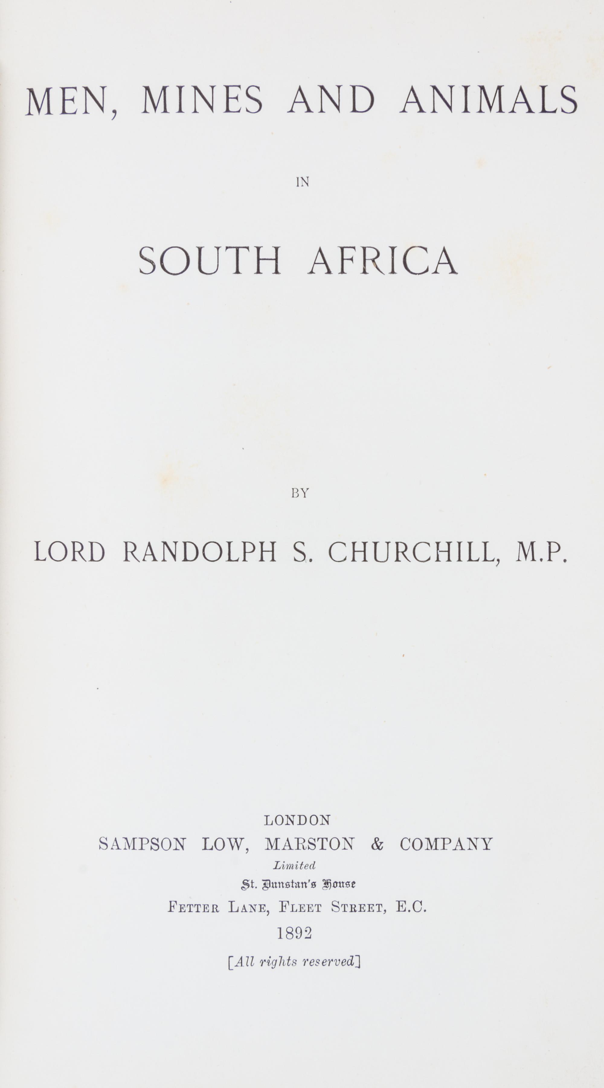 (AFRICA) A group of five books pertaining to African exploration.