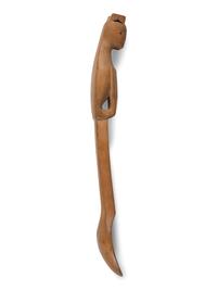 Northwest Coast Carved Figural Wooden Spoon