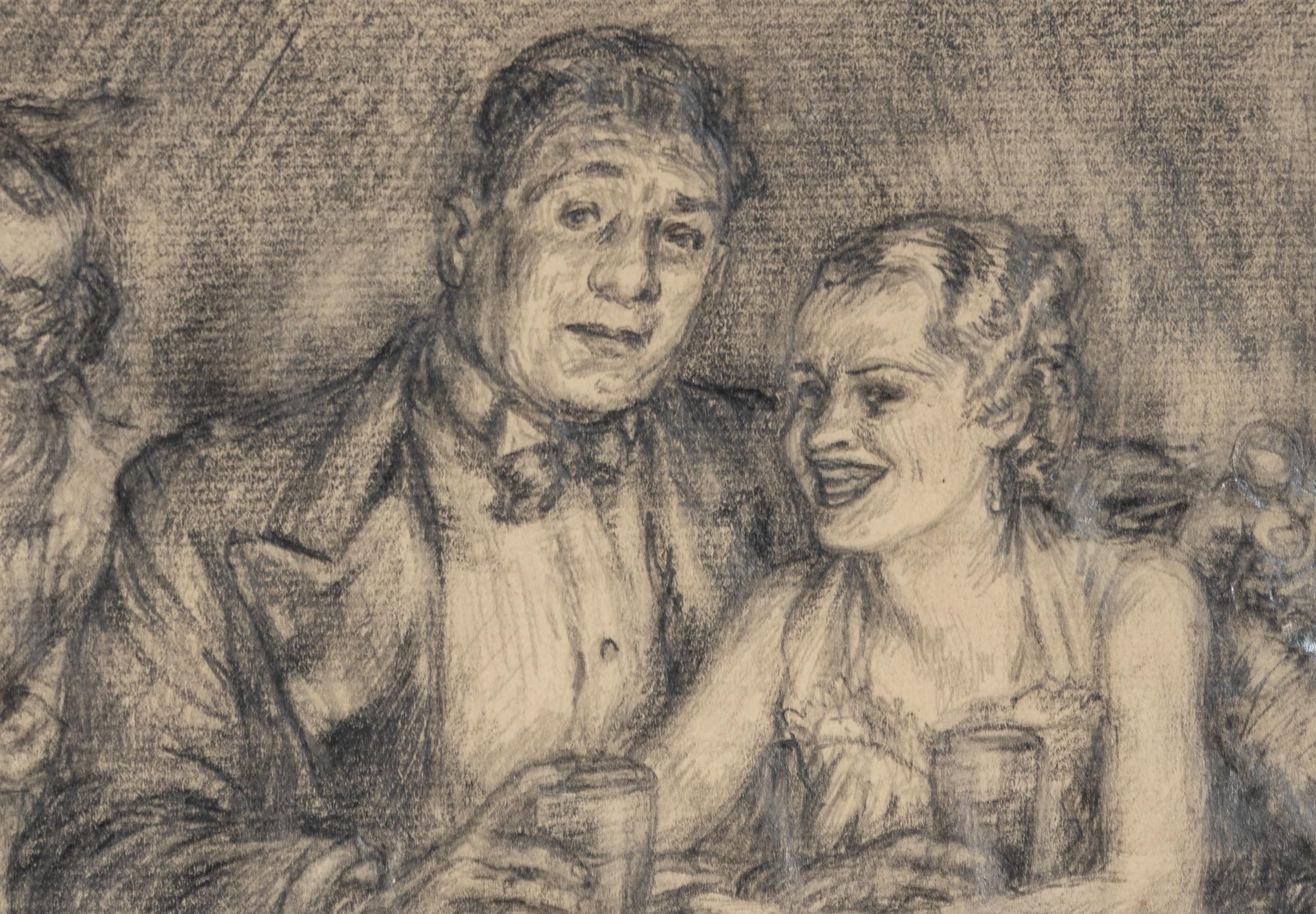 The Prizefighter and the Lady , c. 1936 (two examples: sketch and etching)