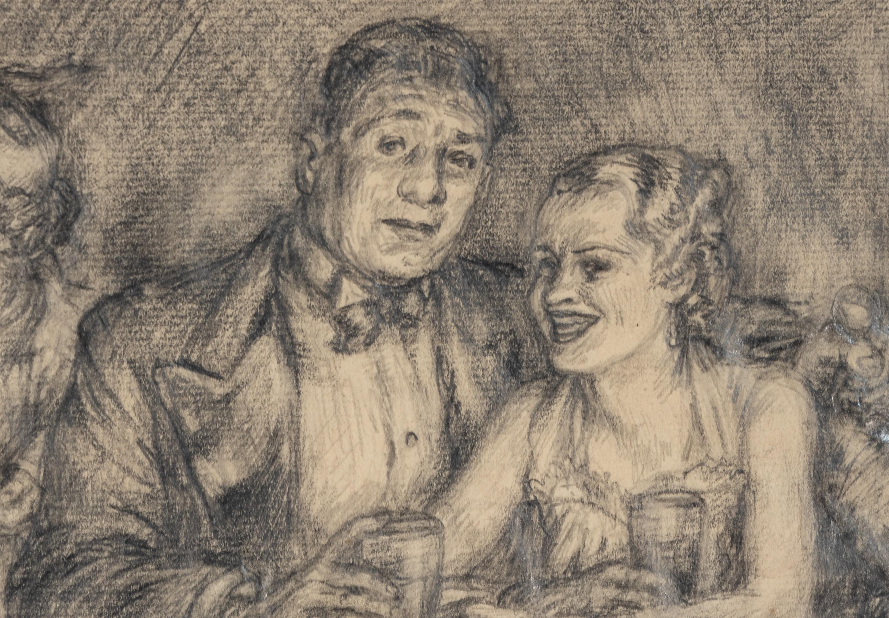 The Prizefighter and the Lady , c. 1936 (two examples: sketch and etching)