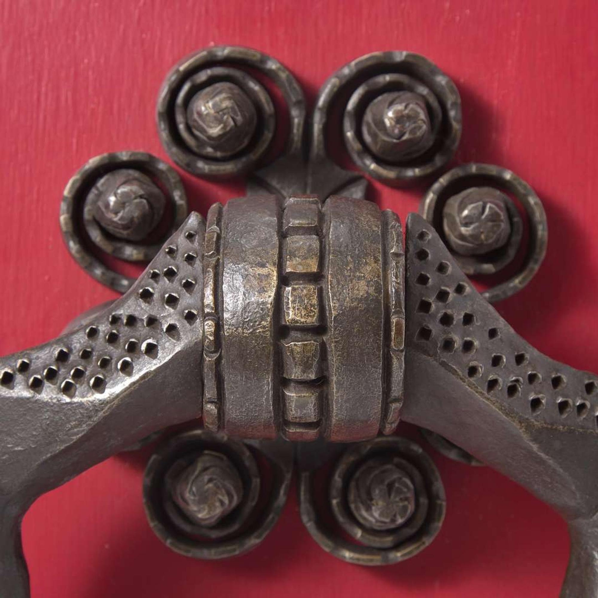 Samuel Yellin (American, b. Ukraine, 1884-1940) "Sketch in Iron", a Door Handle Study for a Gate at the University of Pittsburgh, Pennsylvania, circa 1936