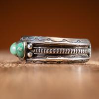 Navajo Silver and Turquoise Cuff Bracelet