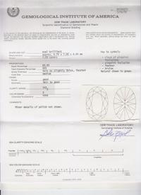 A 1.89 Carat Oval Brilliant Cut Diamond,