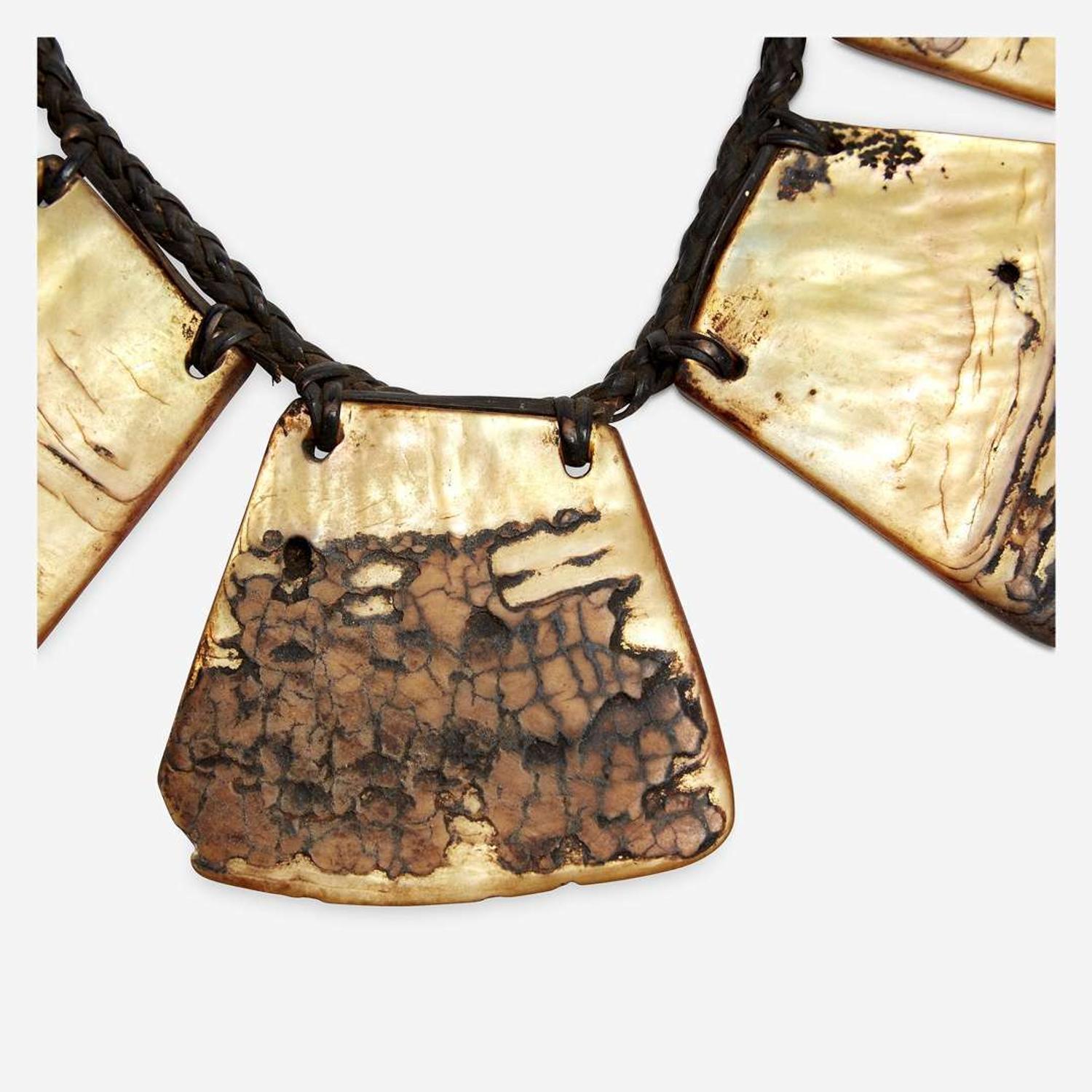 African and Oceanic Jewelry Owned by Louise Nevelson Group of Seven Necklaces, 20th century