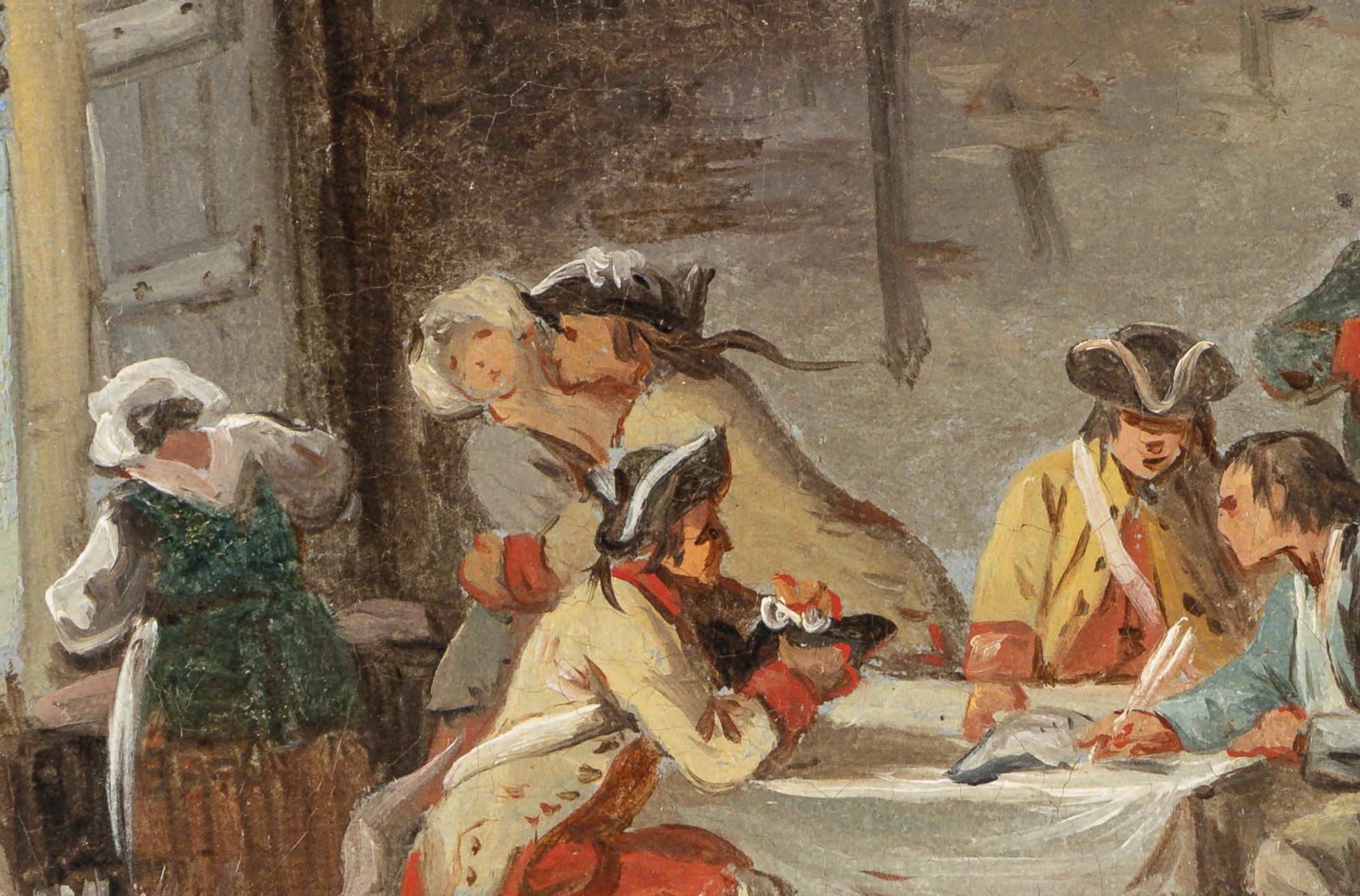 A Group of Three Continental Paintings