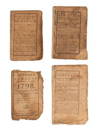 [ALMANACS - CARLISLE, PROVIDENCE, WILMINGTON]. A group of 4 almanacs published Carlisle, Providence and Wilmington by various printers, comprising: