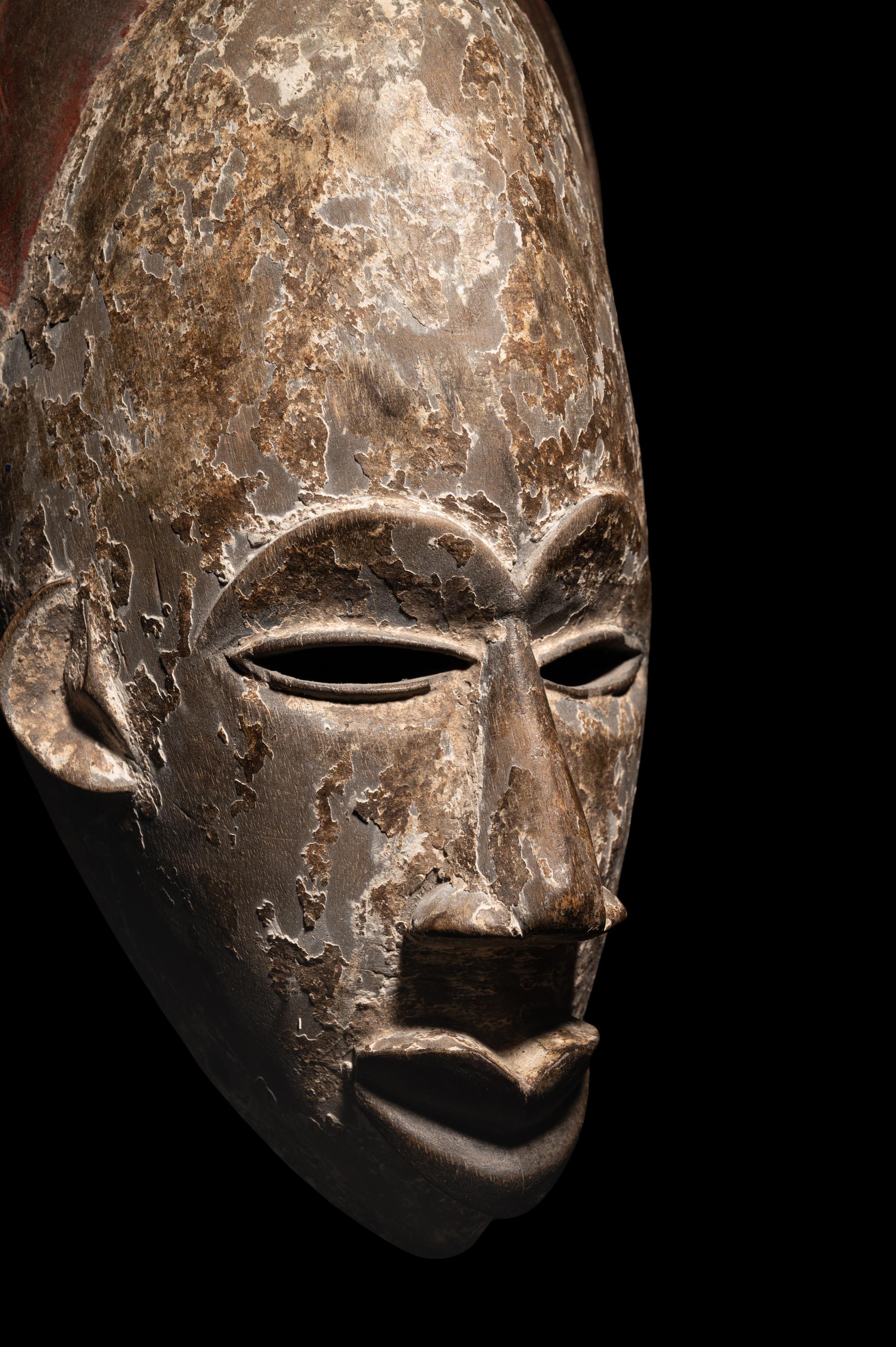 Two Baule Wood Masks (Mblo)