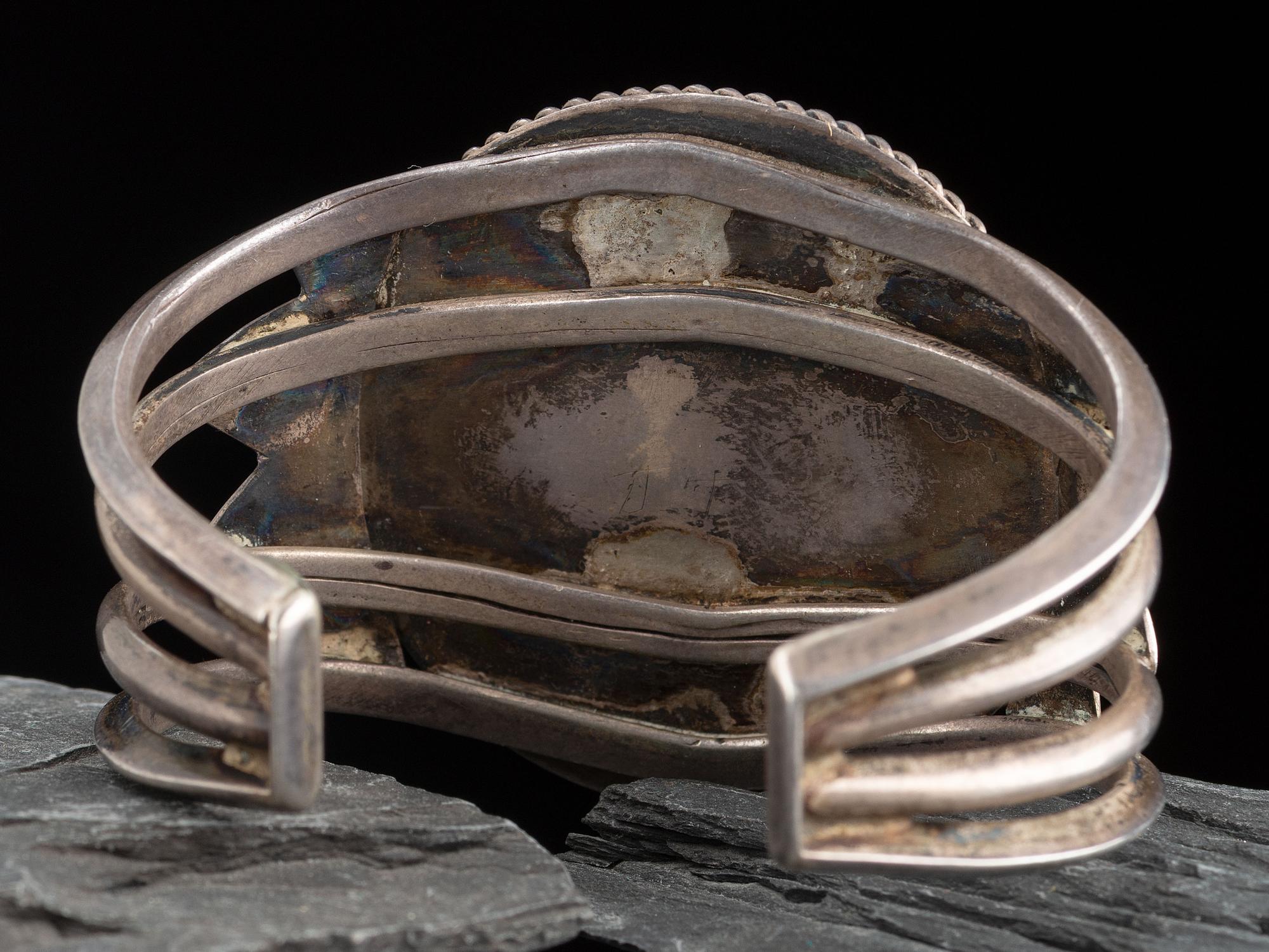 Mosaic Inlay Knifewing Cuff Bracelet