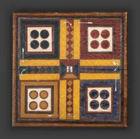 Three Paint Decorated Game Boards