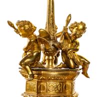 A French Gilt Bronze Three-Light Chandelier