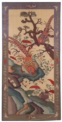 A Chinese Silk Kesi Panel CIRCA 19TH CENTURY 66 x 33 inches. — CIRCA 19TH CENTURY