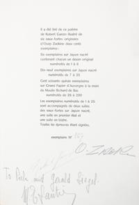 (ZADKINE, OSSIP) GANZO, ROBERT. Lespugue. Paris, 1966. Limited, signed.
