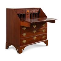 A Chippendale Walnut Slant-Front Bureau