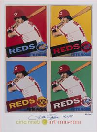 A Group of Cincinnati Reds Artwork including Pete Rose and Johnny Bench