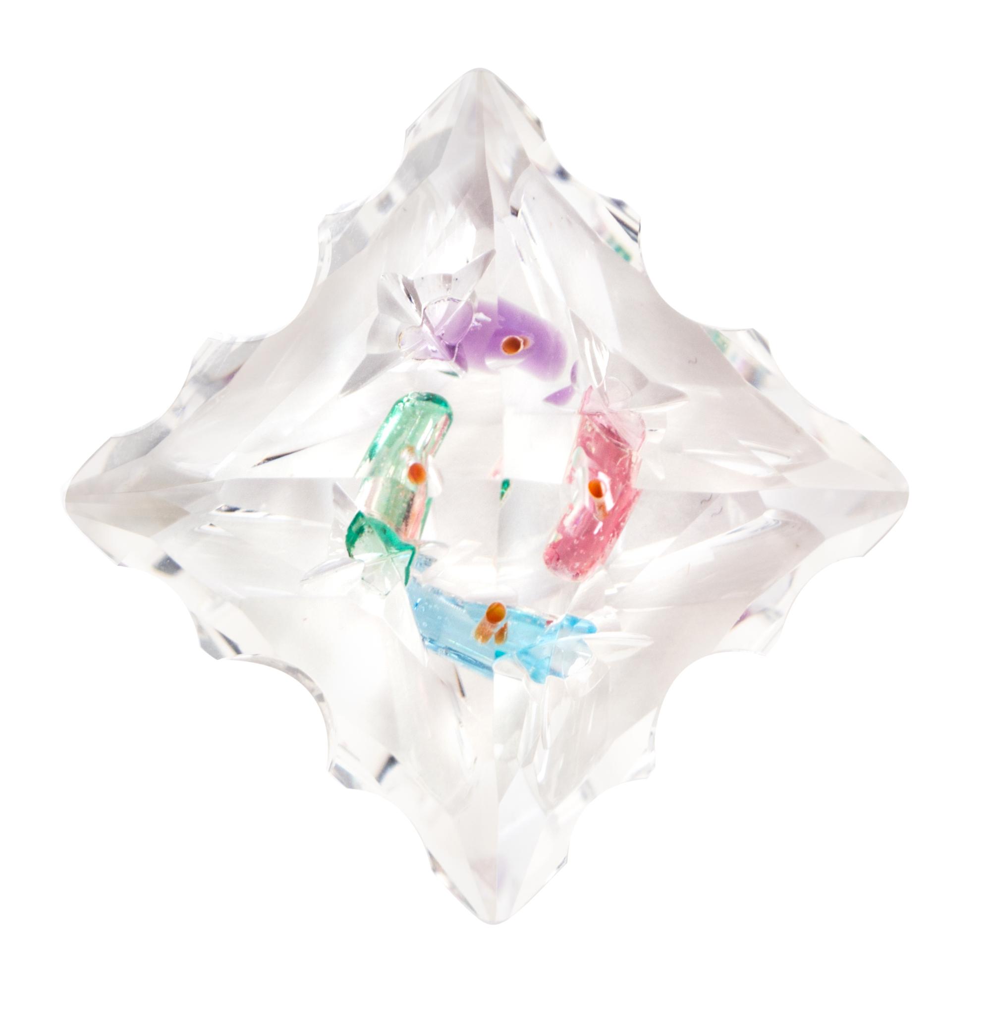 Andrew Gulij, (Polish/American, 20th Century), Rock Crystal Quartz with Gem Intrusion