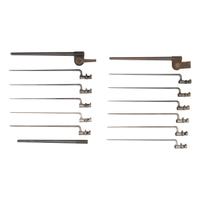 Group of 11 US Socket Bayonets: 9 US Model 1855 .58 Caliber, 2 US Model 1873 for .45-70 with Scabbards and 1 Spare Scabbard Body