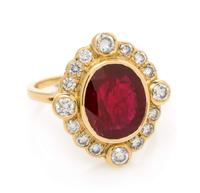 RUBY AND DIAMOND RING