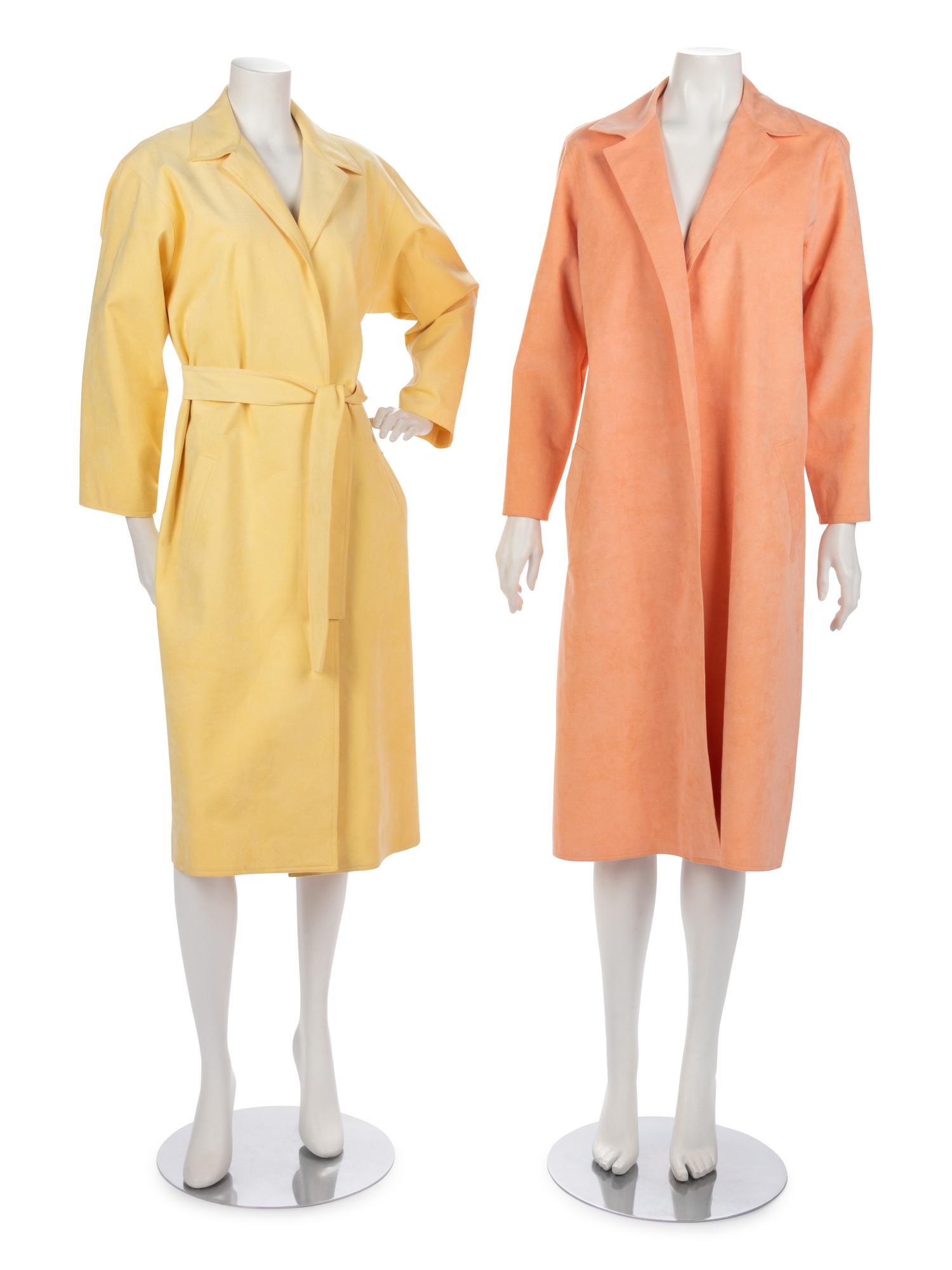 Four Halston Long Jackets, 1970-1980s