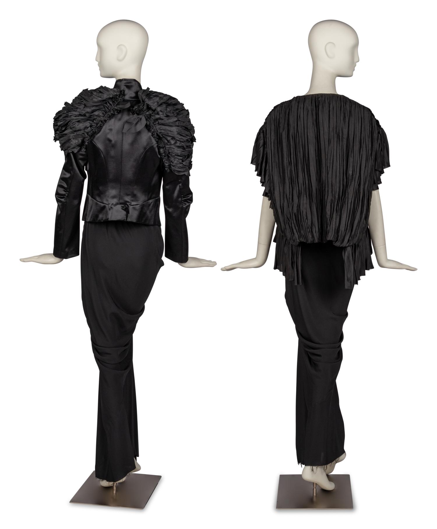 Two Jackets by Comme des Garçons and Rick Owens with Two Rick Owens Skirts, 2020s