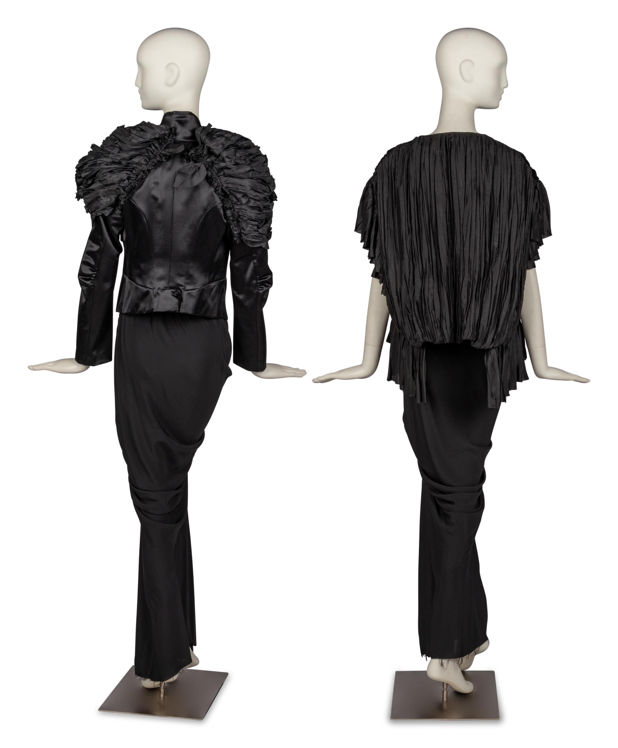 Two Jackets by Comme des Garçons and Rick Owens with Two Rick Owens Skirts, 2020s