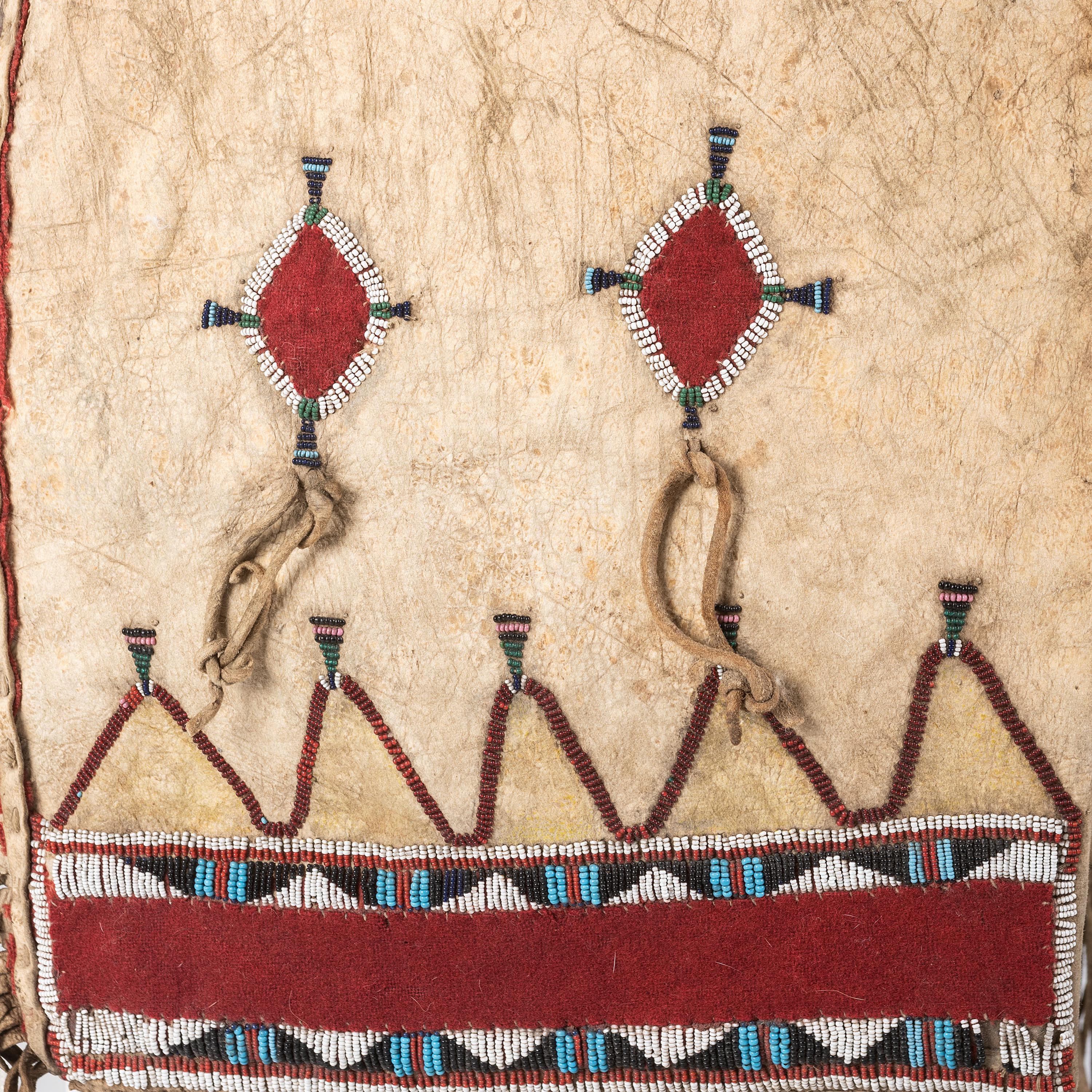 Apache Beaded Hide Saddle Bags