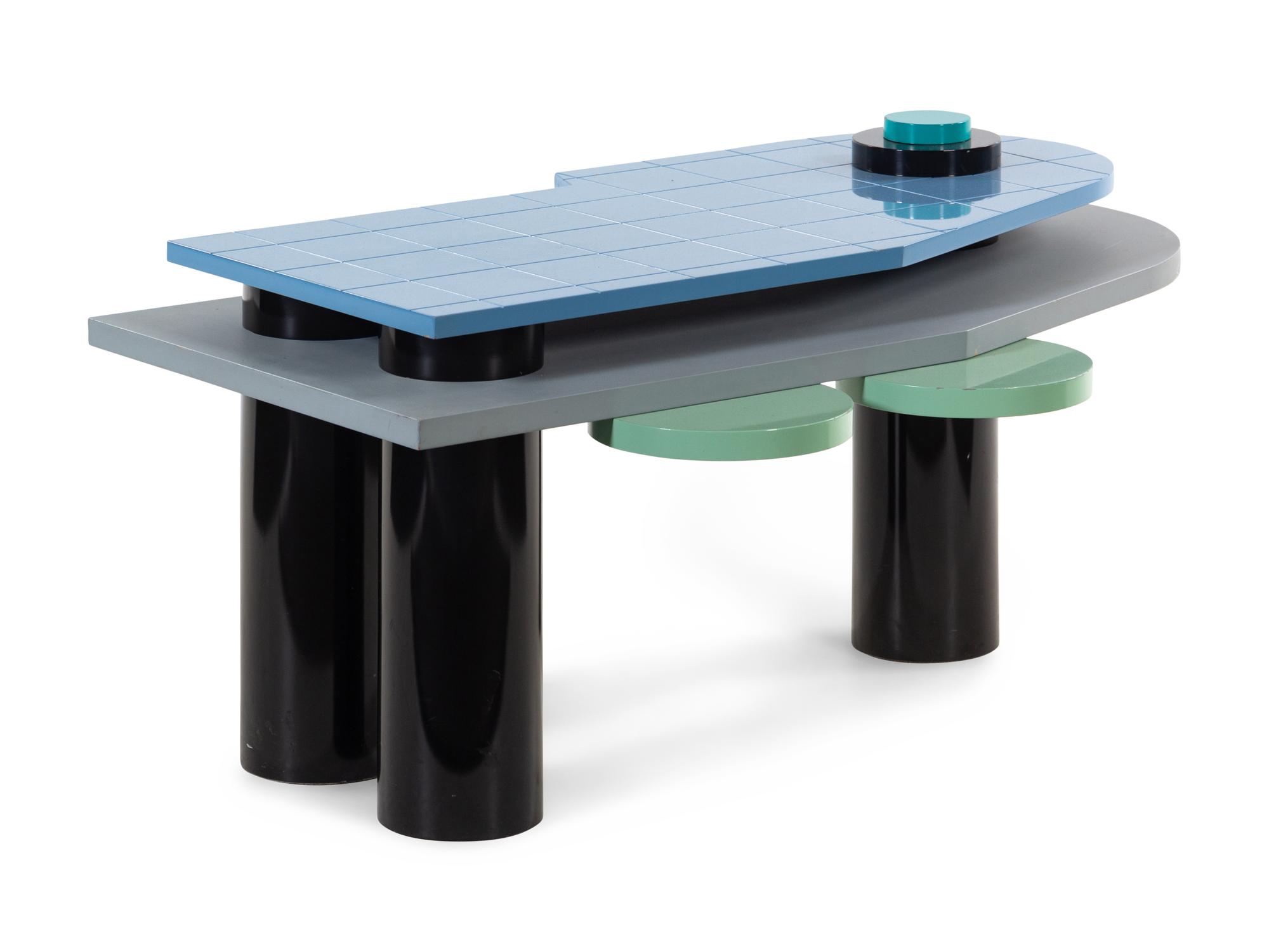 Postmodern Coffee Table, c. 1984 Godley-Schwan Design, USA