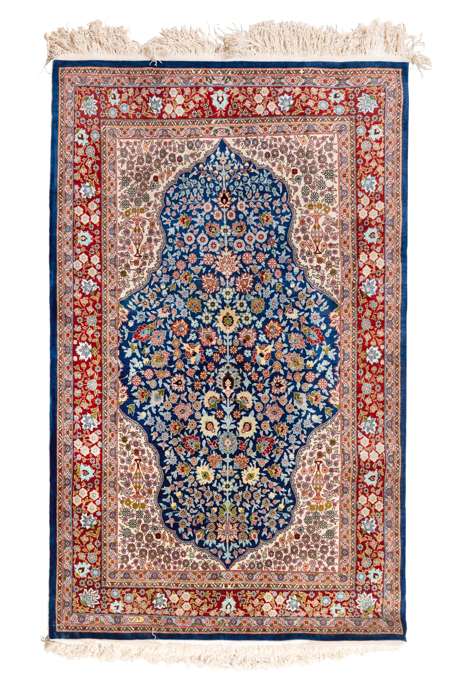 A Turkish Silk Rug
