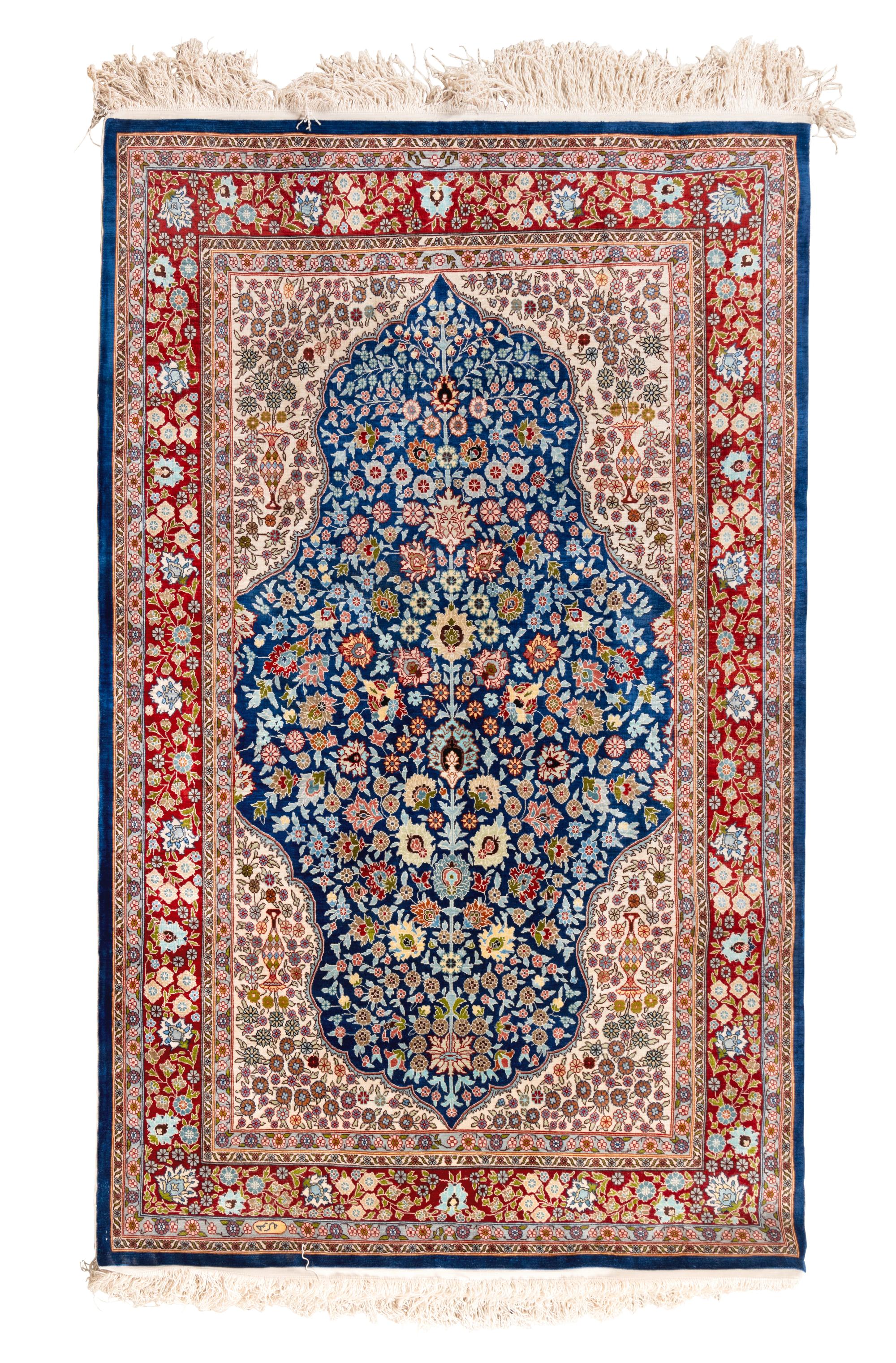 A Turkish Silk Rug