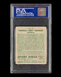 A 1933 Sport Kings Red Grange Football Card No. 4 (PSA 5 EX)