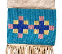 Blackfeet Beaded Hide Tobacco Bag
