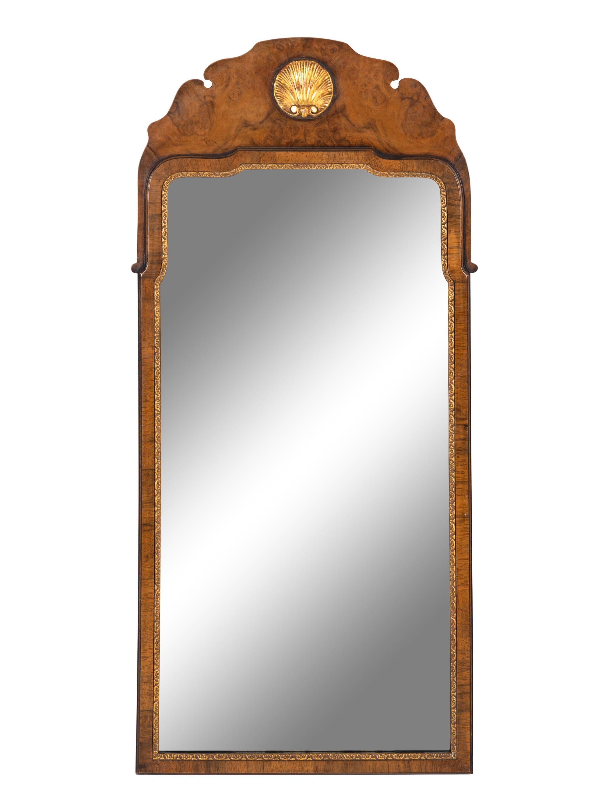 A Regency Style Parcel-Gilt Mahogany Mirror