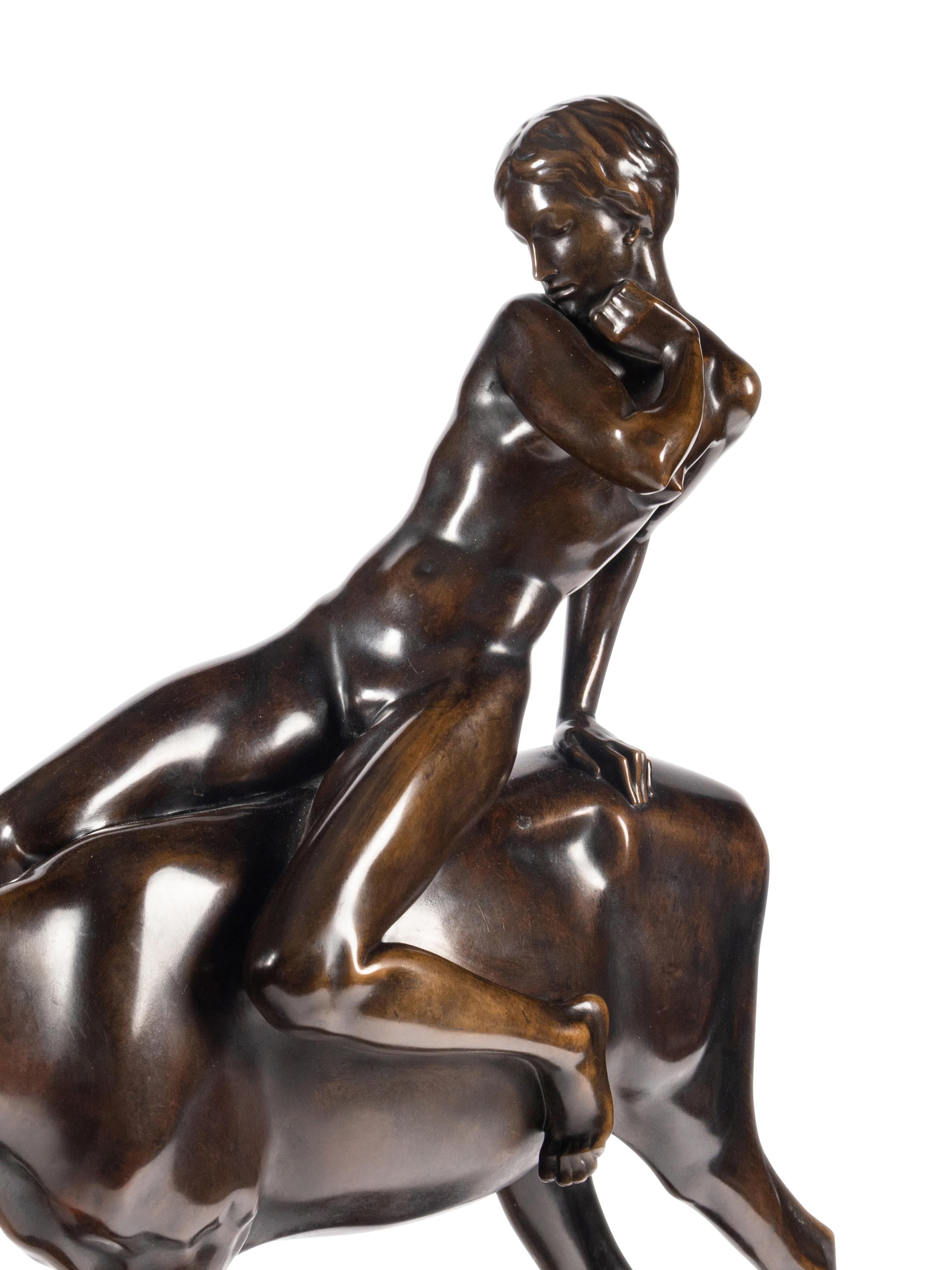 Figure with Deer