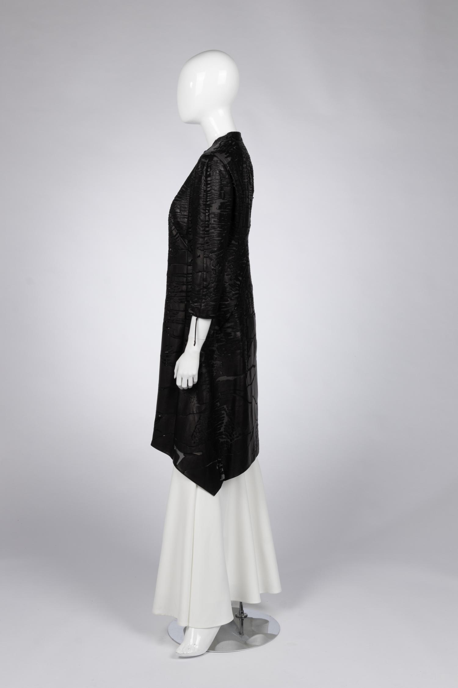 Ralph Rucci Laser Cut Leather Jacket