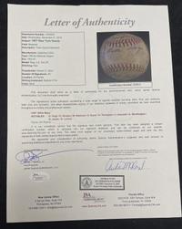 A 1957 New York Giants Team Signed Autograph Baseball Including Willie Mays (JSA Letter of Authenticity),