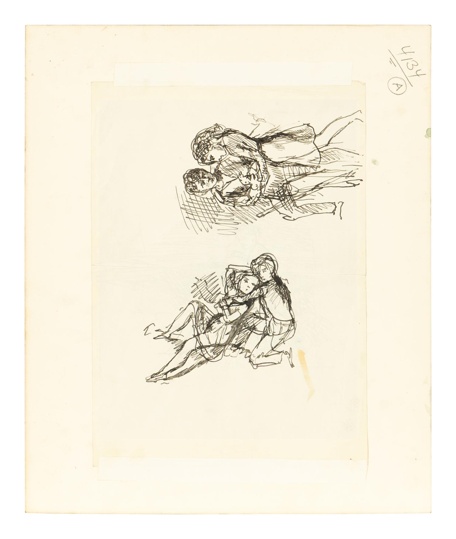Mais C'était un de Leurs Grands Amusements de se Sauver dans la Lande ( Study for Wuthering Heights, a double-sided work), 1933