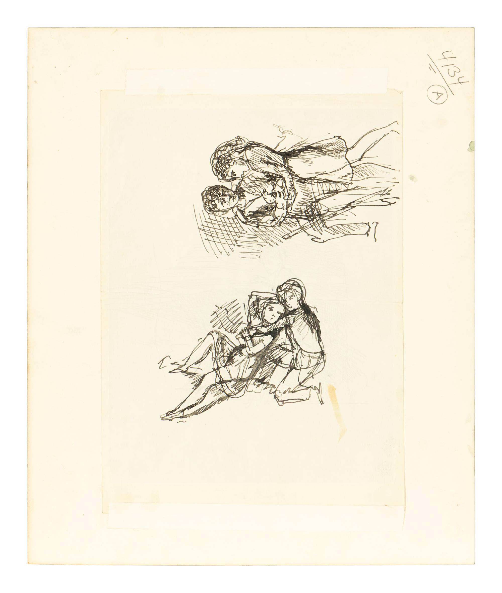 Mais C'était un de Leurs Grands Amusements de se Sauver dans la Lande ( Study for Wuthering Heights, a double-sided work), 1933