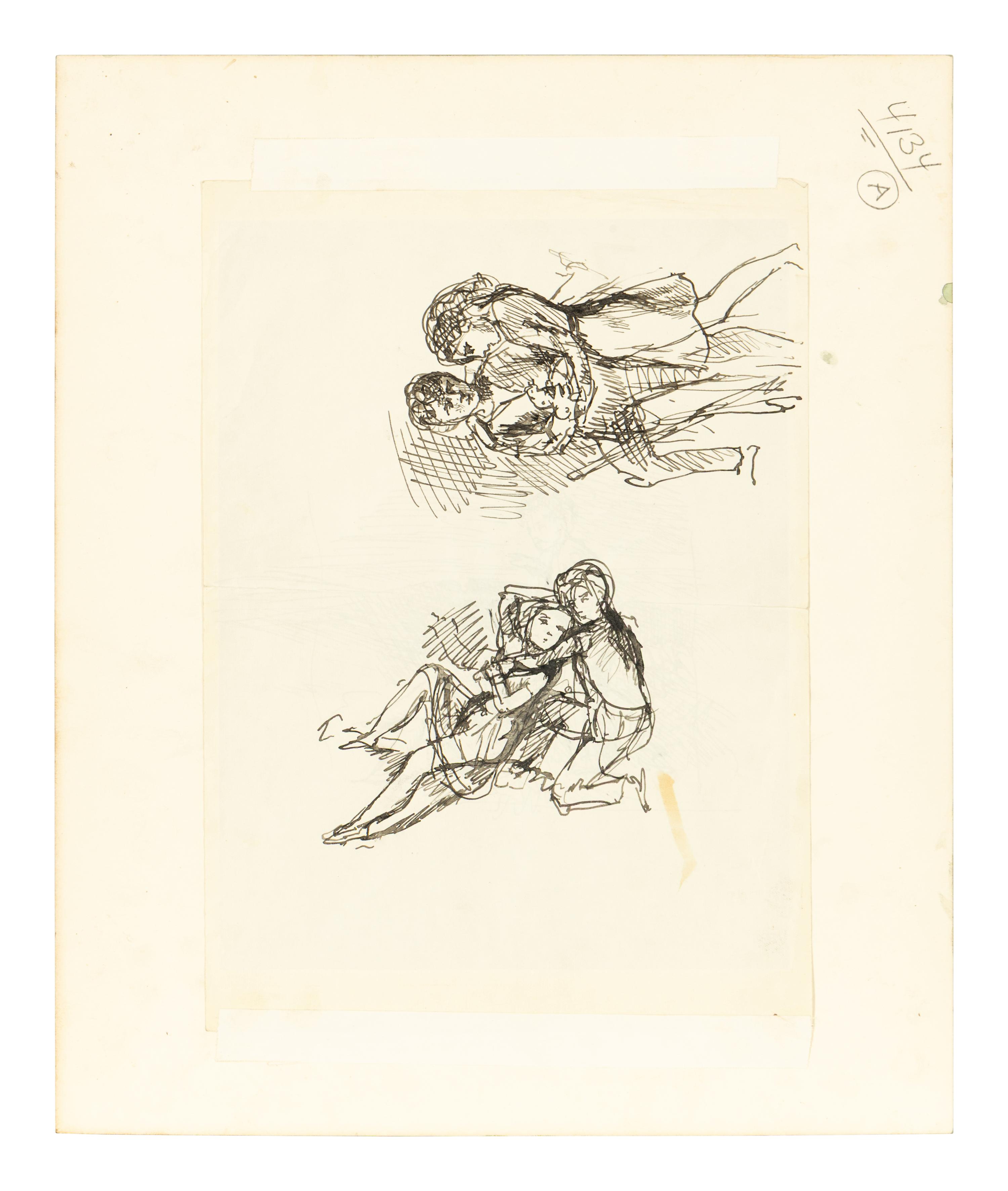 Mais C'était un de Leurs Grands Amusements de se Sauver dans la Lande ( Study for Wuthering Heights, a double-sided work), 1933