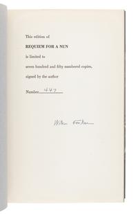 FAULKNER, William (1897-1962). Requiem for a Nun. New York: Random House, 1951.